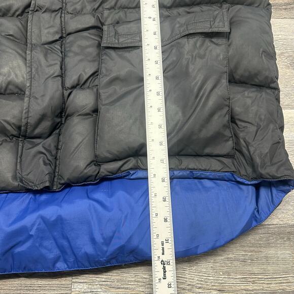 Vintage 90s Polo Sport Ralph Lauren Black Blue Mens XL Zip Up Down Puffer Jacket - Picture 7 of 13